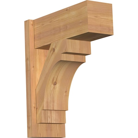 Ekena Millwork Merced Block Smooth Outlooker, Western Red Cedar, 7 1/2"W x 18"D x 22"H OUT08X18X22MRC05SWR